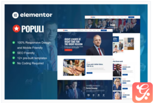 Populi - Politician Elementor Template Kit