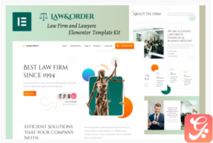 Law & Order - Law Firm & Lawyers Elementor Template Kit