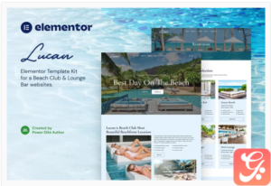 Lucan – Beach Club & Lounge Bar Elementor Template Kit