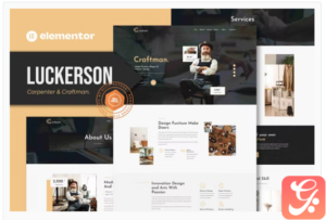 Luckerson - Carpenter & Craftman Elementor Template Kit
