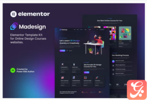 Madesign – Online Design Courses Elementor Template Kit