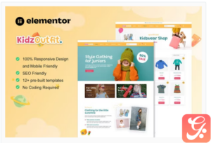 KidzOutfit - WooCommerce Kids Fashion Shop Elementor Template Kit