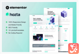 Hozta - Web Hosting Service Elementor Template Kit