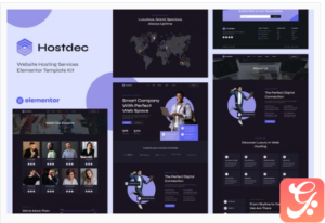 Hostdec - Website Hosting Services Elementor Template Kit