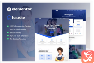 Hauske - Houskeeping & Cleaning Services Elementor Template Kit
