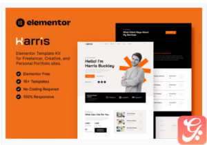 Harris – Creative & Personal Portfolio Elementor Template Kit