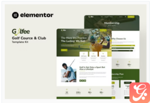 Golfee - Golf Course & Club Elementor Template Kit