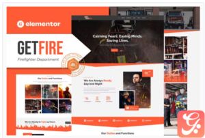 Getfire - Firefighter Department Elementor Template Kit