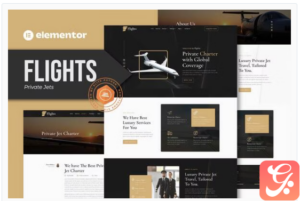 Flights - Private Jets Elementor Template Kit