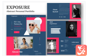 Exposure - Personal Portfolio Elementor Template Kit