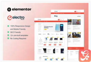 ElectroDeals - Woocommerce Electronic Store Elementor Template Kit