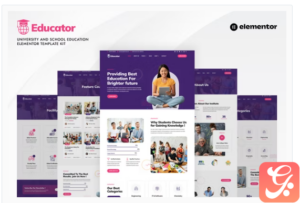 Educator - University & School Education Elementor Template Kit