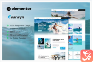 Earwyn - Water Sports & Surfing Elementor Pro Template Kit