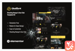 Dullet - Shooting Range & Gun Club Elementor Template Kit