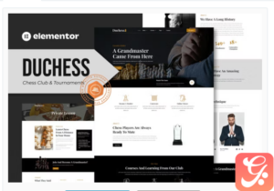 Duchess - Chess Club & Tournament Elementor Template Kit