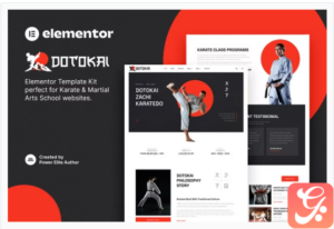 Dotokai – Karate & Martial Arts School Elementor Template Kit