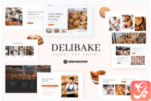 Delibake - Bakery and Pastry Elementor Template Kit