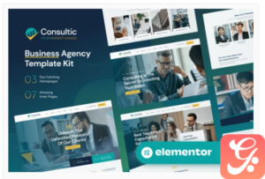 Consultic - Business Agency Elementor Template Kit