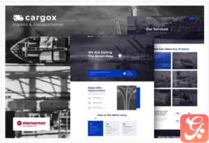 Cargox - Logistic & Transportation Elementor Pro Template Kit