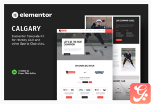 Calgary – Hockey Team & Sports Club Elementor Template Kit