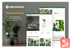 Branchous – Plant & Garden Store Elementor Template Kit
