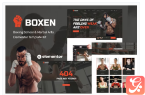 Boxen - Boxing School & Martial Arts Elementor Template Kit