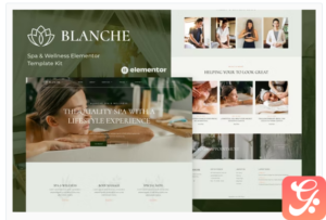 Blanche - Spa & Wellness Elementor Template Kit