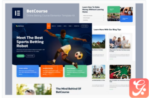 BetCourse - Sports Betting and Prediction Course Elementor Template Kit