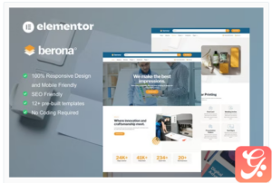 Berona - Printing & Design Service Elementor Template Kit