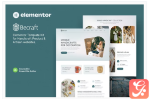 Becraft – Handicraft & Artisan Elementor Template Kit