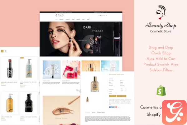 Beauty Store Cosmetics Fashion Shopify Theme