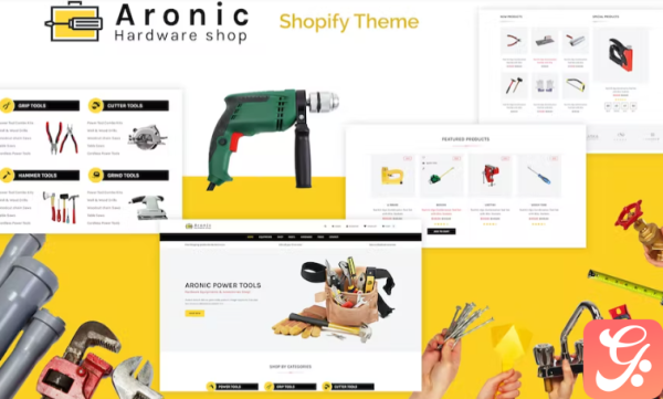 Aronic Hardware Tool Responsive Shopify Theme