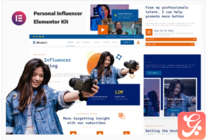 Akamsi - Personal Influencer Elementor Template Kit