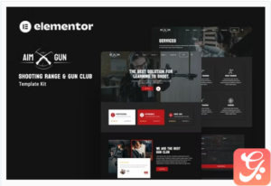 Aimgun - Shooting Range & Gun Club Elementor Template Kit