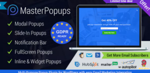 Master Popups – WordPress Popup Plugin for Email Subscription 3.9.2