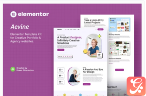 Aevine – Creative Portfolio & Agency Elementor Template Kit
