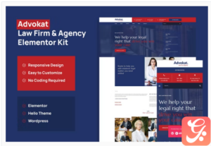 Advokat - Law Firm & Agency Elementor Template Kit