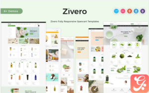 Zivero - Organic & Beauty OpenCart Template