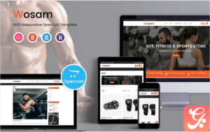 Wosam - Fitness & Sports OpenCart Template