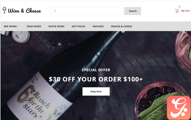 Wine & Cheese - Wine Shop OpenCart Template