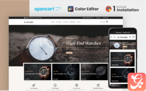 Watch And Accessories Store OpenCart Template