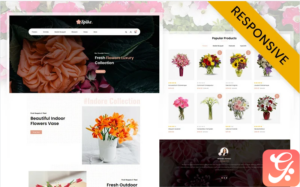Spike - Fresh Flowers Store OpenCart Template