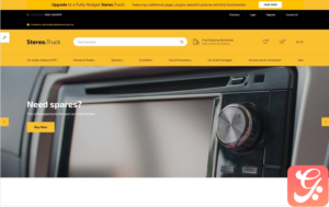 Stereo Truck - Car Audio E-commerce Clean OpenCart Template