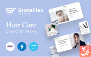 Storeflex Hair Care Online Store OpenCart Template