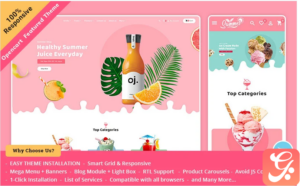 Summer Juices & Shakes - OpenCart Responsive Theme