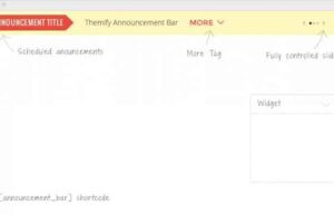Themify Announcement Bar WordPress Plugin 2.1.9