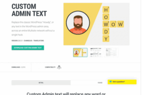 WPMU DEV Custom Admin Text WordPress Plugin 2.0.3.1