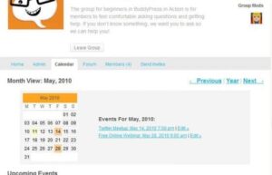 WPMU DEV BuddyPress Group Calendar 1.4.9