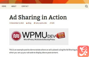 WPMU DEV Ad Sharing 1.2.1