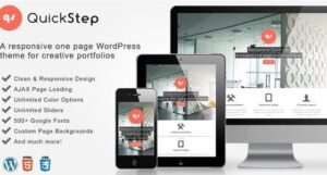 QuickStep – Responsive One Page Portfolio Theme 2.1.0